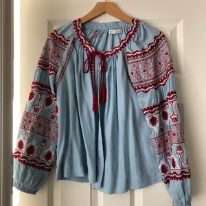 Zara Bohemian top
